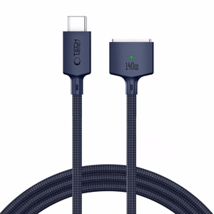 Tech-Protect MMC01 Ultraboost USB-C / MagSafe 3 140W 300cm kaapeli mallille MacBook, tummansininen