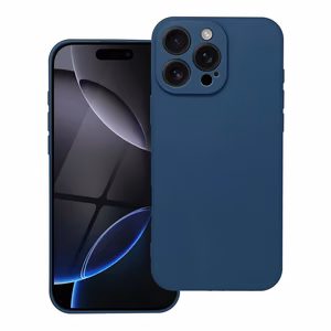 Pehmeä suojakuori iPhone 16 Pro Max tummansininen