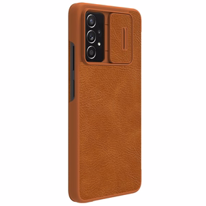 Nillkin Qin leather holster case for Samsung Galaxy A73 brown