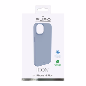 Puro Icon Cover suojakuori laitteelle iPhone 14 Plus 6.7", Sierra Blue -sininen