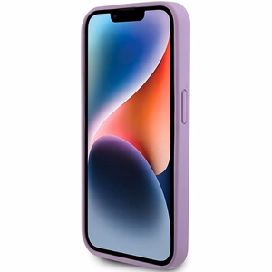 Guess Suojakuori iPhone 15 Pro Max:lle GUHCP15XP4EPMU Quilted 4G Classic - vaalea violetti