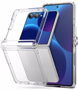 Ringke Fusion Flap suojakuori mallille Samsung Galaxy Z Flip 8 – läpinäkyvä