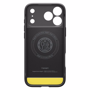 Spigen Rugged Armor Mag Magsafe Suojakuori iPhone 17 Pro:lle Matte Black