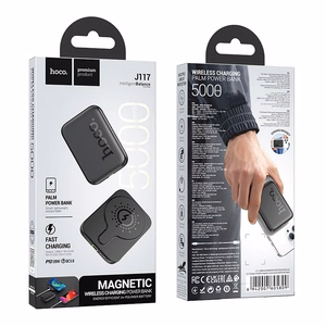 Varavirtalähde MagSafe-yhteensopiva Hoco 5000 mAh QC PD 18W J117 musta
