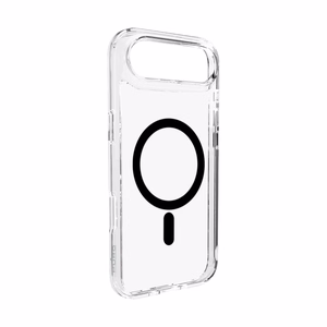 Puro Lite Mag TPU+PC suojakuori MagSafe-yhteensopiva iPhone 17 Air:lle - läpinäkyvä mustalla renkaalla