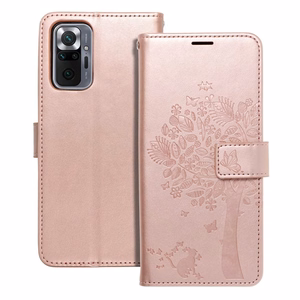 MEZZO Book-suojakuori Xiaomi Redmi Note 10 Pro:lle tree Rose Gold