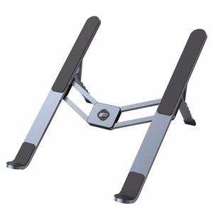 Pöytäteline kannettavalle tietokoneelle ja tabletille taitettava Forcell F-Grip Fold Stand H Pro harmaa
