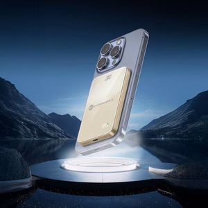 Varavirtalähde yhteensopiva MagSafen kanssa Forcell F-Energy SuperSlim F5K8 QC4.0 PD3.0 15W 5000 mAh titaaniaavikon värinen