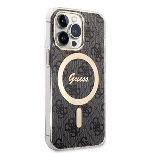 Set Guess GUBPP13LH4EACSK suojakuori + laturi iPhone 13 Pro musta/musta kova suojakuori 4G Print MagSafe