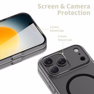 Tech-Protect MagSlim MagSafe Suojakuori iPhone 17 Pro Max:lle - Matta musta