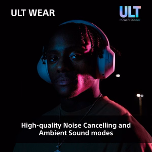 Sony ULT WEAR – langattomat Bluetooth-kuulokkeet ULT POWER SOUND -äänellä, syvällä bassolla, melunvaimennuksella ja jopa 30 h akulla
