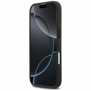 Mercedes Nahkainen Large Laurel Leave MagSafe Suojakuori iPhone 17:lle - musta