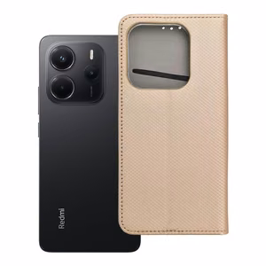 SMART CASE kirjamallinen kotelo puhelimelle XIAOMI Redmi Note 14 5G kultainen