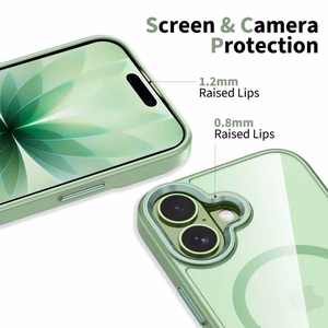 Tech-Protect MagMat MagSafe Suojakuori iPhone 17:lle - Läpinäkyvä Vihreä