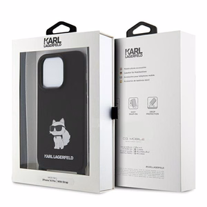 Karl Lagerfeld KLHCP15XSCBSCNK iPhone 15 Pro Max 6.7" hardcase black/black Crossbody Silicone Choupette