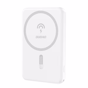 Dudao K14S USB-A / USB-C / MagSafe-yhteensopiva langaton varavirtalähde 20W 5000mAh - valkoinen