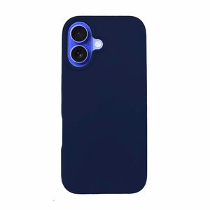 Tummansininen 3mk Silicone Case -silikonikuori Apple iPhone 16 -puhelimelle