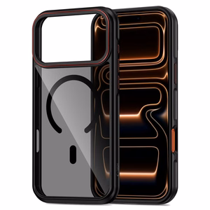 Tech-Protect MagHybrid MagSafe Suojakuori iPhone 17 Pro -lle - musta ja punainen