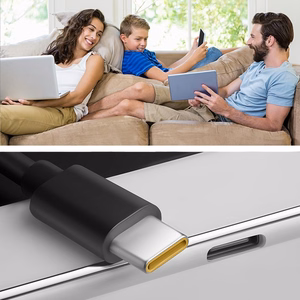 Qoltec 52386 GaN Power Pro Laturi 65W USB-C Musta