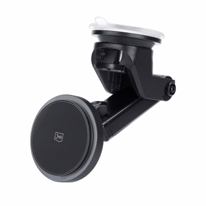Auton laturi-pidike 3mk Car MagCharger 15W tuulilasi/kojelauta musta