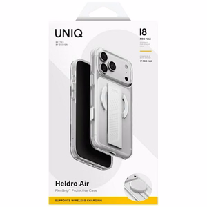 Uniq Heldro Air Magclick Charging -suojakuori iPhone 18 Pro Max / 17 Pro Max – läpinäkyvä