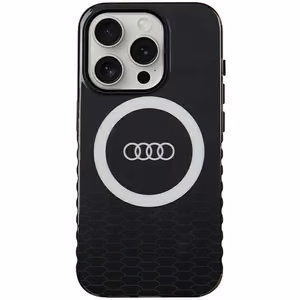 Audi IML Big Logo MagSafe Suojakuori iPhone 15 Pro:lle - musta