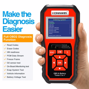 Konnwei KW870 OBD2 -diagnostiikkaskanneri ja akkutesteri