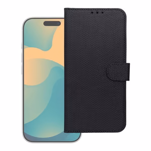Flip case for Samsung A37 4Card RFID anti-theft tech fabric black