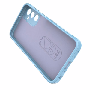 Magic Shield Case joustava panssari Suojakuori Samsung Galaxy A24 4G:lle vaaleansininen