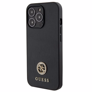 Guess Strass Metal Logo iPhone 13 Pro 6.1" Suojakuori - musta