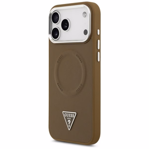 Guess Triangle Logo MagSafe -suojakuori iPhone 17 Pro - ruskea