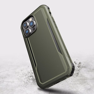 Raptic X-Doria Fort Case iPhone 14 Pro Max MagSafe panssaroitu suojus vihreä