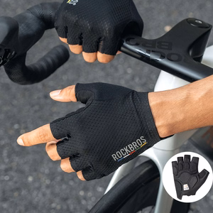 Rockbros TLS004 ROAD TO SKY Short Shock Absorbing Cycling Gloves L - Black