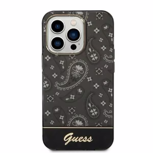 Guess Bandana Paisley iPhone 14 Pro 6.1" kotelo - Musta