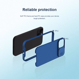 Nillkin CamShield Pro PC+TPU Case for Iphone 15 Plus black