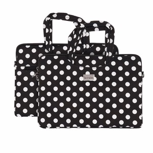 Wonder Briefcase kannettavan laukku 17 tuumaa musta pilkukuvio