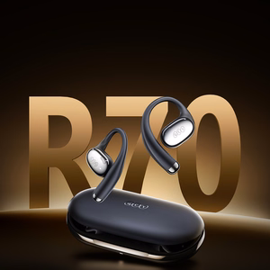 OWS QCY Crossky R70 LDAC IPX5 Kuulokkeet korvakoukuilla - Musta