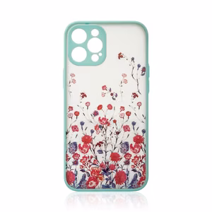 Design Kotelo iPhone 12 Pro kukkakotelo vaaleansininen