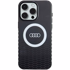 Audi IML Big Logo MagSafe Suojakuori iPhone 15 Pro Max:lle - musta