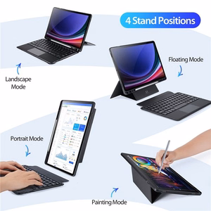 Dux Ducis DK -suojakuori langattomalla näppäimistöllä Samsung Tab S9 / S9FE / S10FE musta