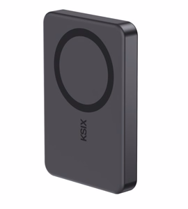 Ksix Powerbank Magslim 10000 mAh Magnetic 15W USB-C PD 20W Digital Display Black