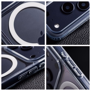 Läpinäkyvä Forcell F-Protect Clear Hybrid Premium -suojakuori Pixel 9 Pro XL / 10 Pro XL / 11 Pro XL -puhelimille, MagSafe-yhteensopiva