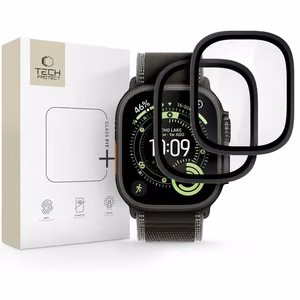 Tech-Protect 2-Pack Karkaistu Lasi Apple Watch Ultra 49mm - Musta