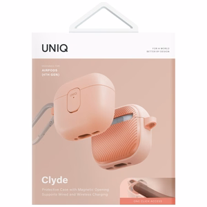 Uniq Clyde Lock Case for AirPods 4 - Pink