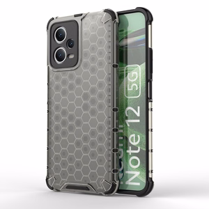 Honeycomb panssari hybridinen Suojakuori Xiaomi Redmi Note 12 5G / Poco X5 5G:lle musta