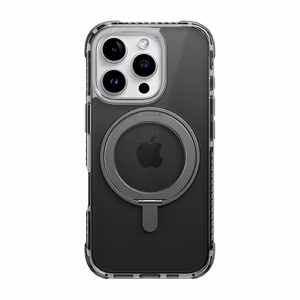 Rock Rotating Stand Crystal Series Magneettinen iPhone 16:lle musta