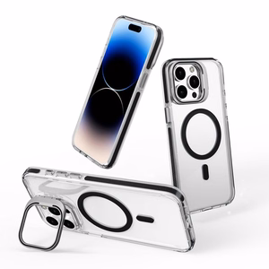 Suojakuori iPhone 17 PRO MAX:lle Lens Mag Cover, yhteensopiva MagSafen kanssa, musta