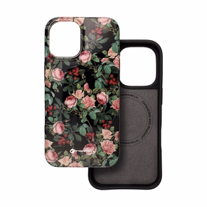 Suojakuori iPhone 16 PLUS:lle Forcell F-Protect Mirage MagSafe-yhteensopiva Military Drop-Test ruusudraama