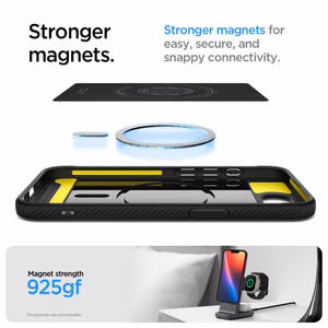Spigen Rugged Armor MagSafe case for iPhone 16e / 17e - black