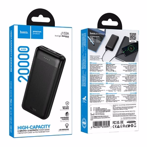 Hoco J153A -varavirtalähde, 20000 mAh, 2 A, 10 W, musta